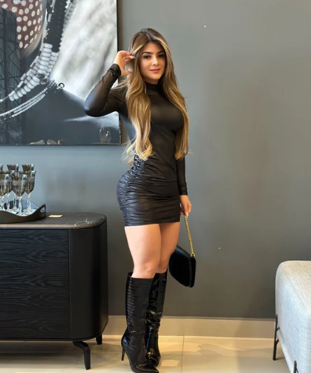 Black Long Sleeve Bodycon Mini Dress – Sleek &amp; Sultry