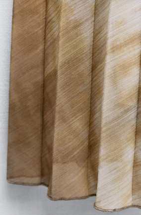 Tie Dye Halter Pleated Women'S Dress