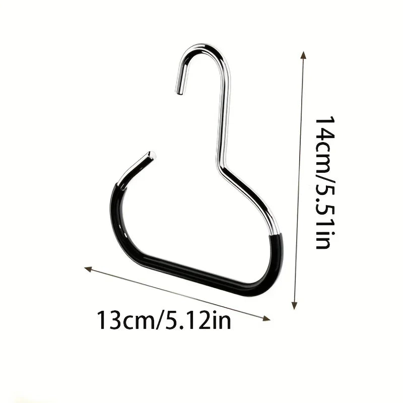 5pcsVersatile Manganese Steel Round Hook - Perfect for Hats, Ties, Scarves & Bags, Strong Load-Bearing, Non-Deformable