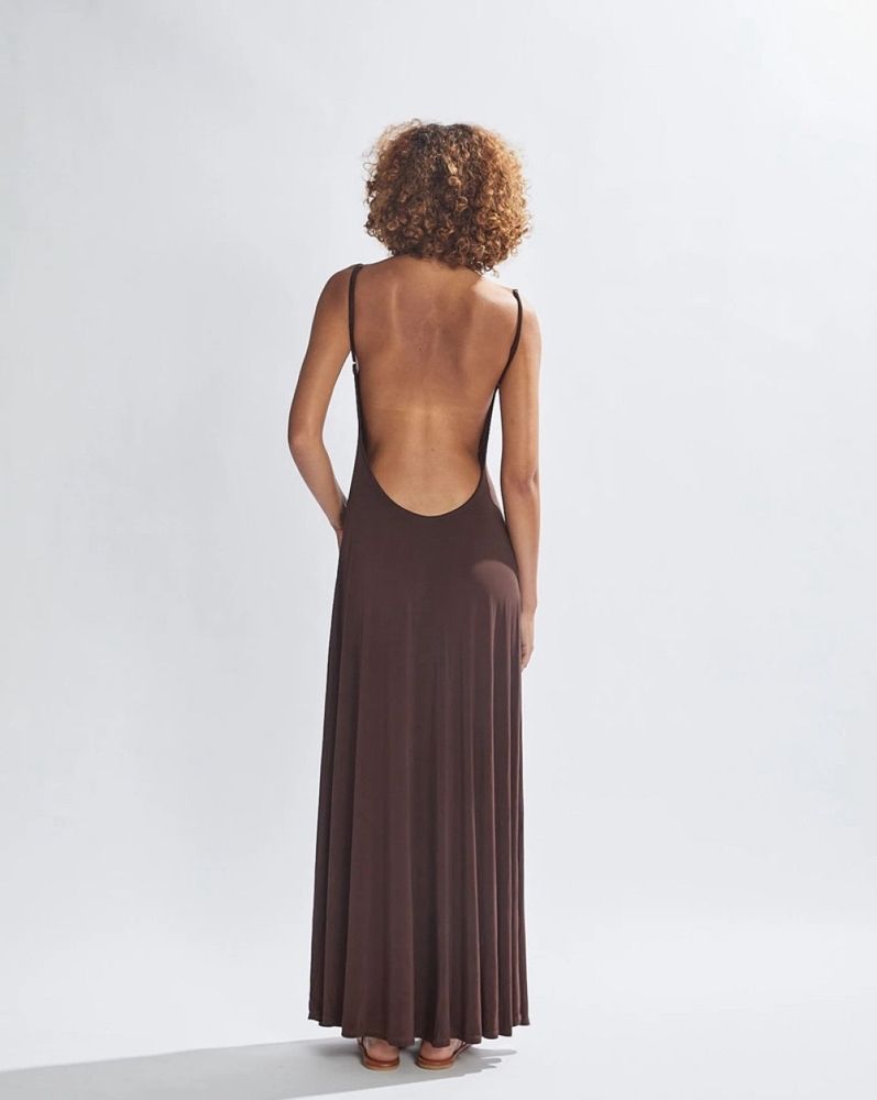 Jesse Backless Cut-Out Maxi Dress